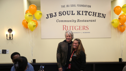 Jon and Dorothea Bon Jovi at JBJ Soul Kitchen Restaurant