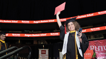 A graduate from Rutgers-Newark