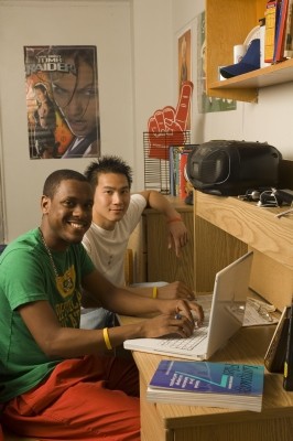 students at desk