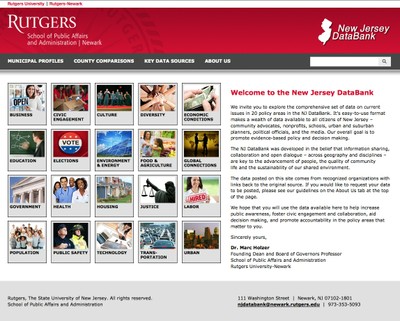 screenshot of data bank