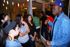 Kenny and students