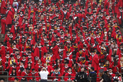 graduation crowd