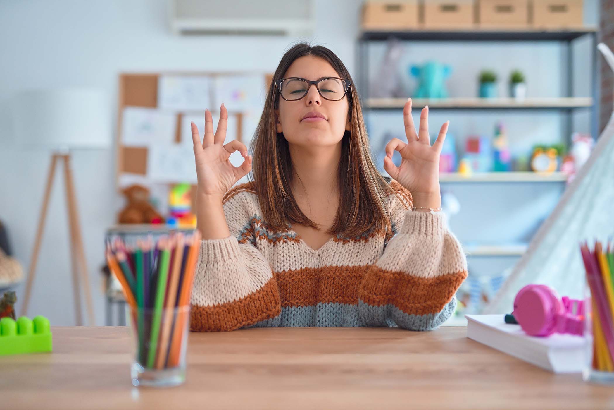 stressed teacher