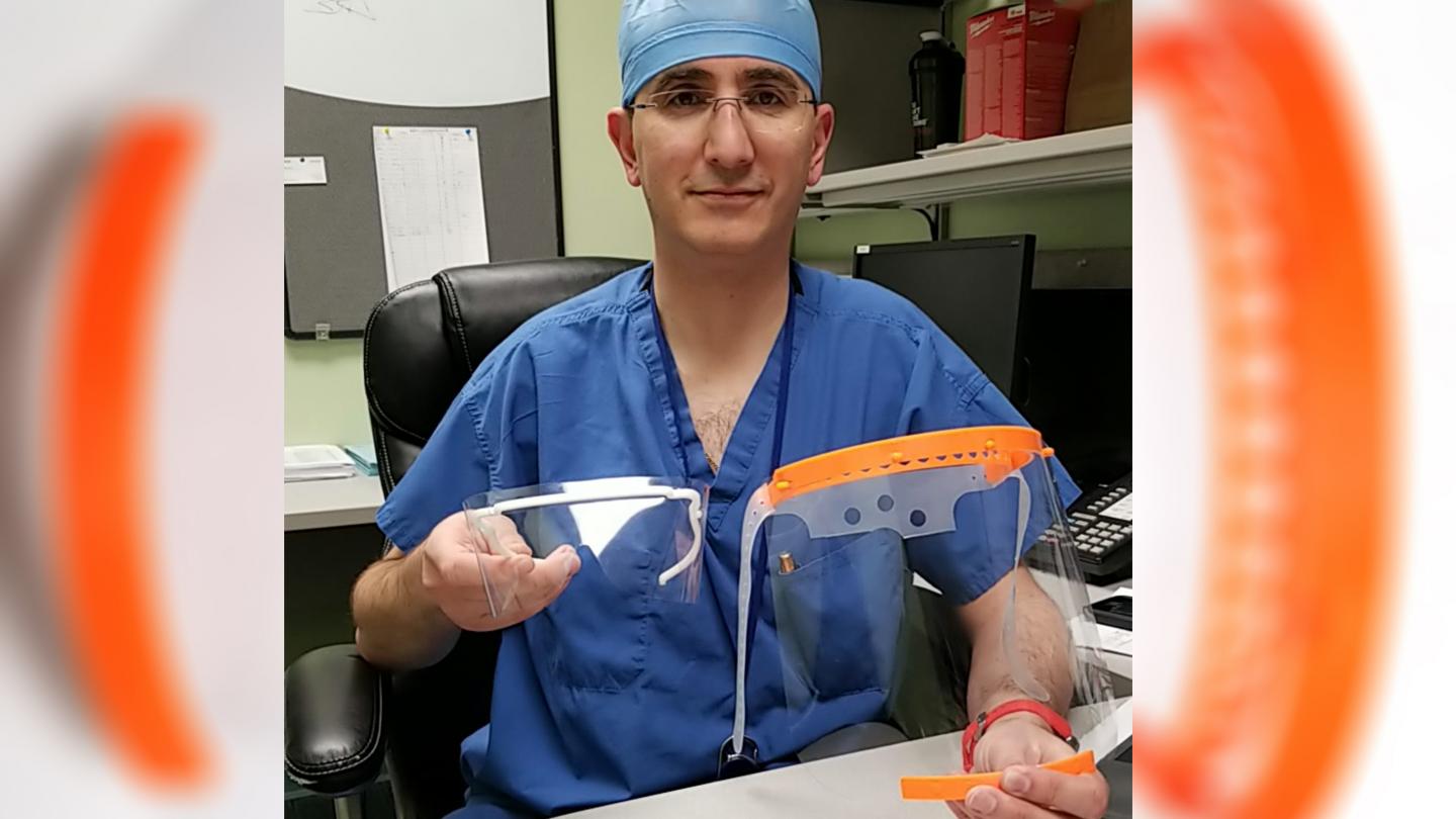 Newswise: Rutgers Acute Care Surgeon Turns to Hobby for PPE Solutions