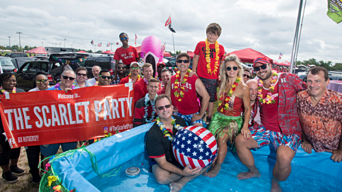 The Scarlet Party pregame celebration organized by alumnus Danny Klein