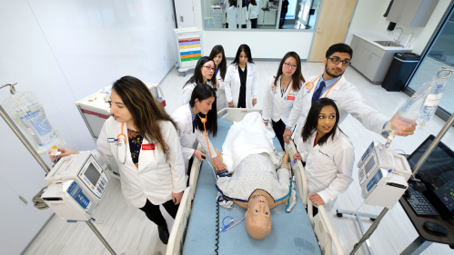 Students at the Ernest Mario School of Pharmacy