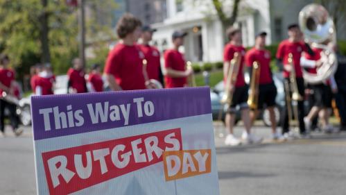 Rutgers Day sign