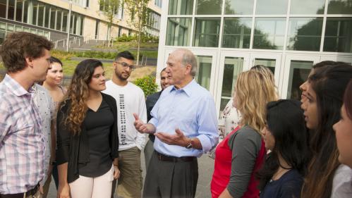 President Robert Barchi and Students 