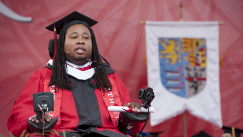 Eric LeGrand at Commencement 2014 
