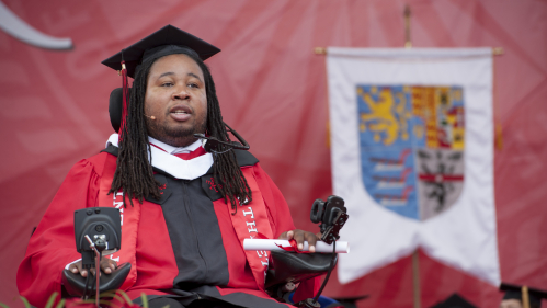 Eric LeGrand at Commencement 2014