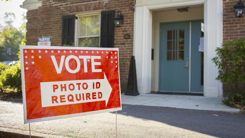 Voting sign