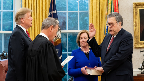 William Barr swearing in