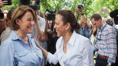 Kamala Harris and Amy Klobuchar