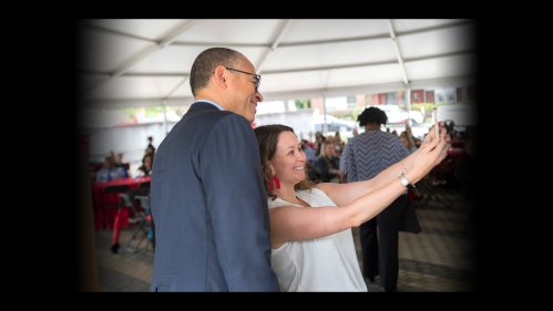 Holloway at Staff Recognition ceremony