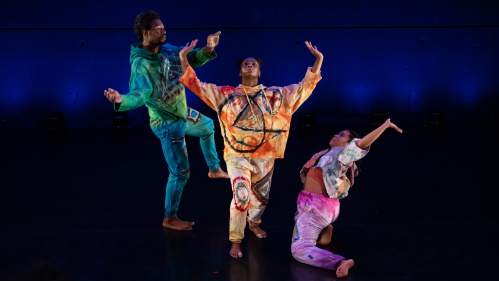 Kyle Marshall, left, with dancers from Kyle Marshall Choreography in "Stellar."