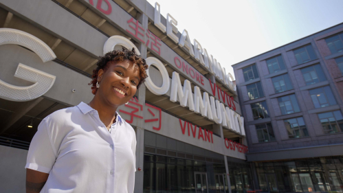 Karoline Gonzalez Sanchez at the Rutgers-Newark Honors Living Learning Community