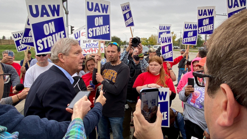 Striking workers 