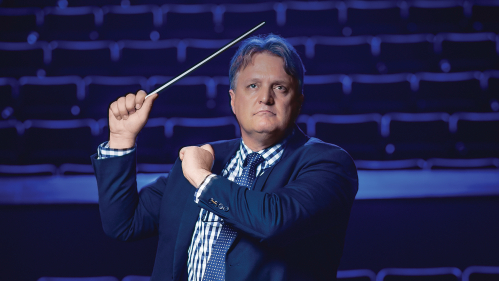 Kynan Johns, a professor of conducting in the music department at Mason Gross School of the Arts.