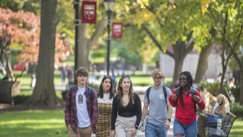 students on campus