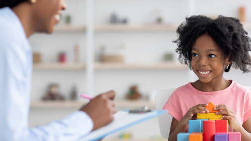 school counselor and student