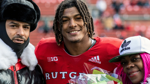 Isiah Pacheco Senior Day with Family