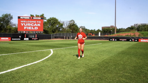 Scarlet Knights Player on the Field
