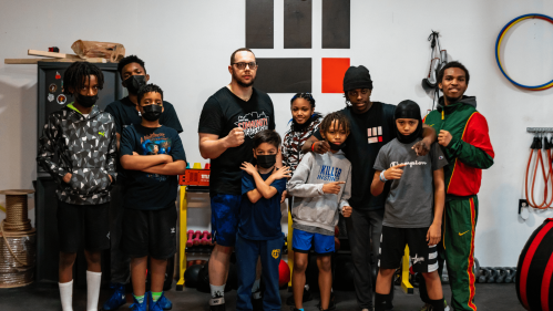 Owners and students from Zilla Boxing Club