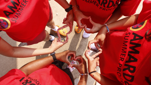 students of the AMARD&V program during a field day outside