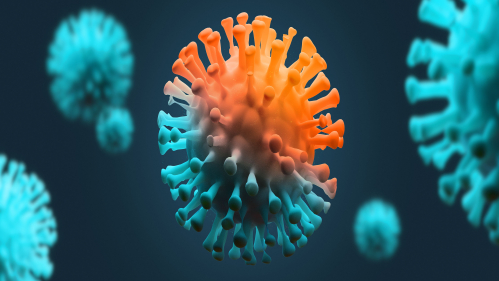 HIV virus illustration