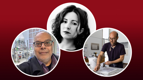 Rutgers-New Brunswick faculty members Saurabh Jha (left), Miranda Lichtenstein and Marc Handelman are Guggenheim Fellows.