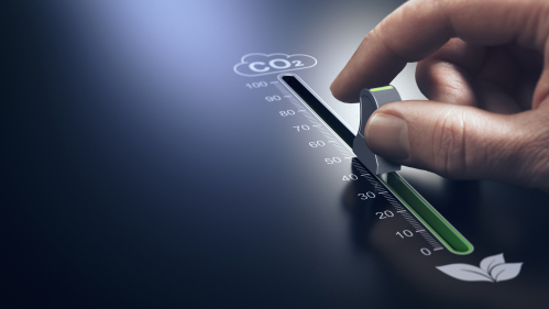 Thermometer measuring carbon