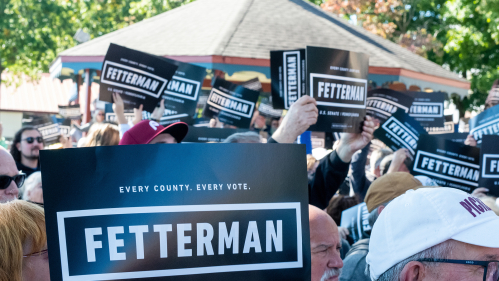 John Fetterman rally