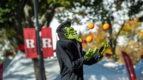 Halloween vibes on Rutgers Busch campus