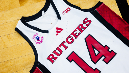 JoJo Lacey's Jersey with the Servent Leader patch