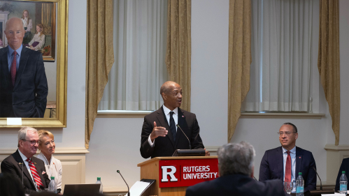 Gov. Murphy, William Tate and President Holloway 