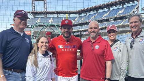 Families Behind the Badge Children’s Foundation recognized at Philies Game