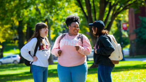 Rutgers students on campus