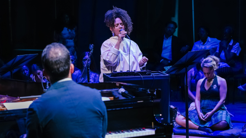 Singer performs during Well-Being Concert at Carnegie Hall