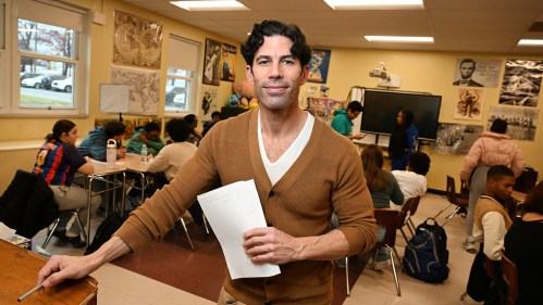 Rutgers alumnus Nicholas Ferroni is in his 22nd year as a history and cultural studies teacher at Union High School.