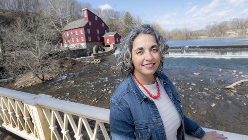 Douglass alumna Gina Sampaio is executive director of the Red Mill Museum Village along the South Bank of the Raritan River in Clinton, NJ.