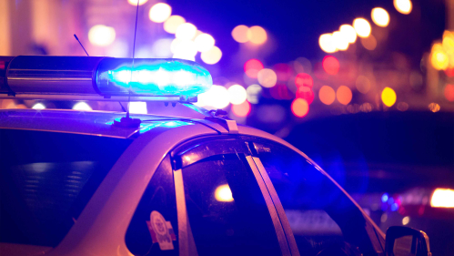 Police at night