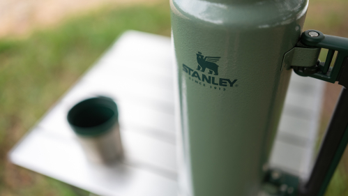 Green Stanley water bottle