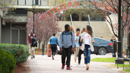 Rutgers students on the Newark campus