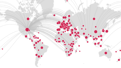 Collaboration map