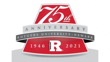 Rutgers Newark 75th anniversary graphic