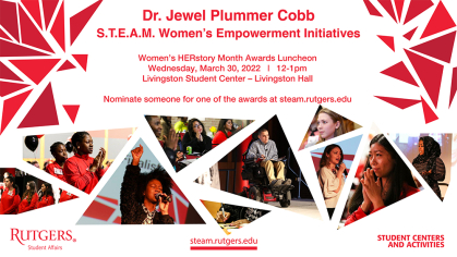 Dr. Jewel Plummer Cobb S.T.E.A.M. Women’s Empowerment Awards Luncheon Wednesday, March 30th, 2022 12-1pm