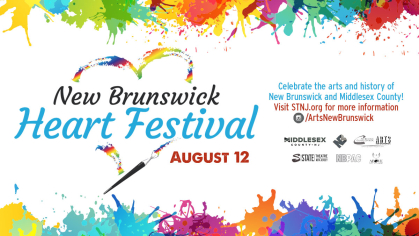 colorful graphic for New Brunswick Heart Festival 2023