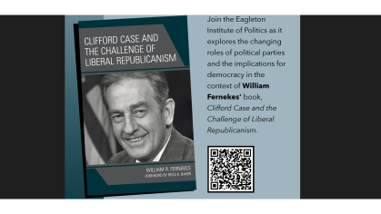 Book cover and photo of Clifford Case