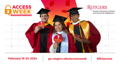Access Week 2024 event graphic with students