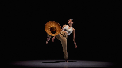 dancer performing with a sombrero
